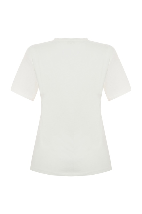  NAKIŞLI BİSİKLET YAKA T-SHIRT