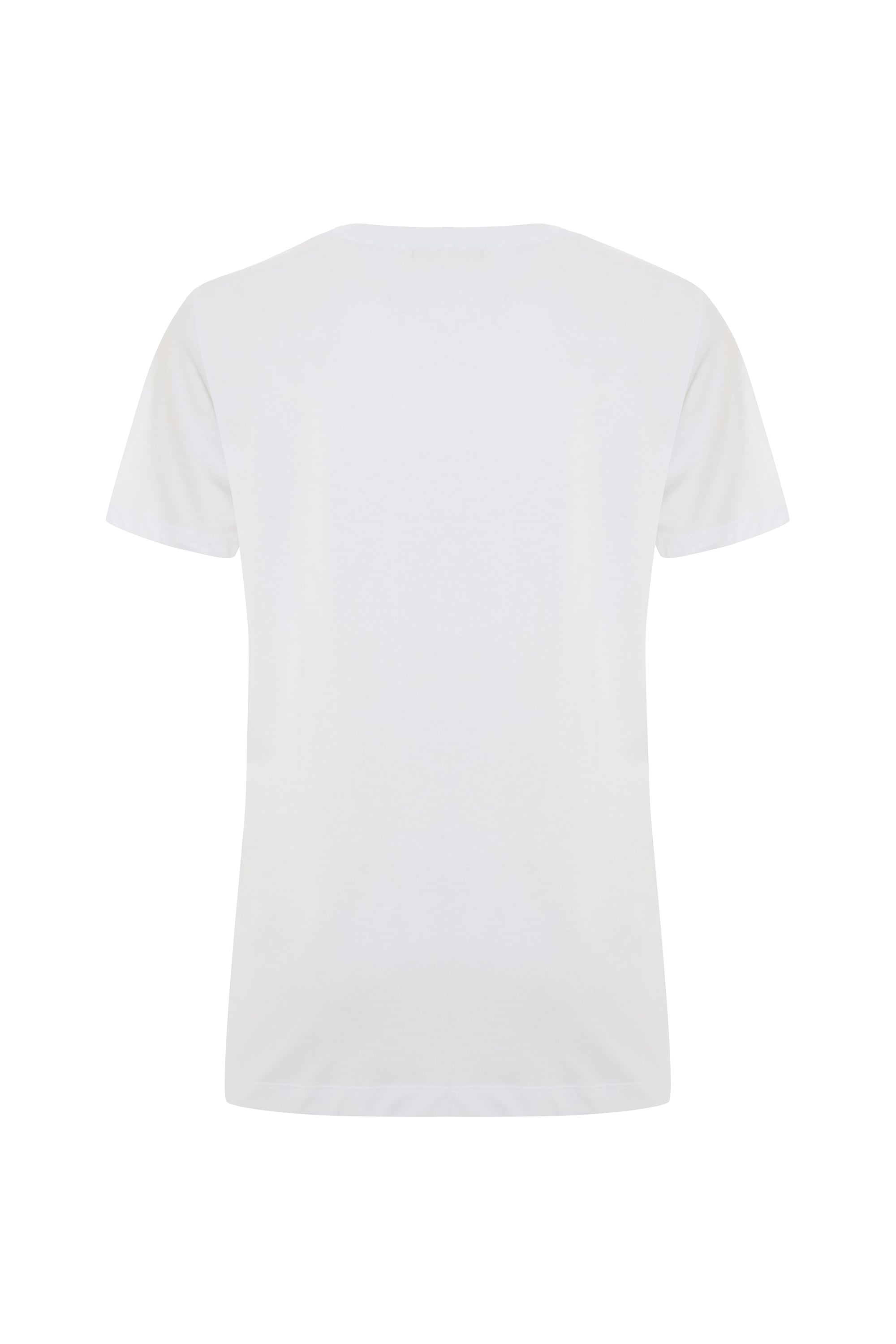 BASKILI BİSİKLET YAKA T-SHIRT