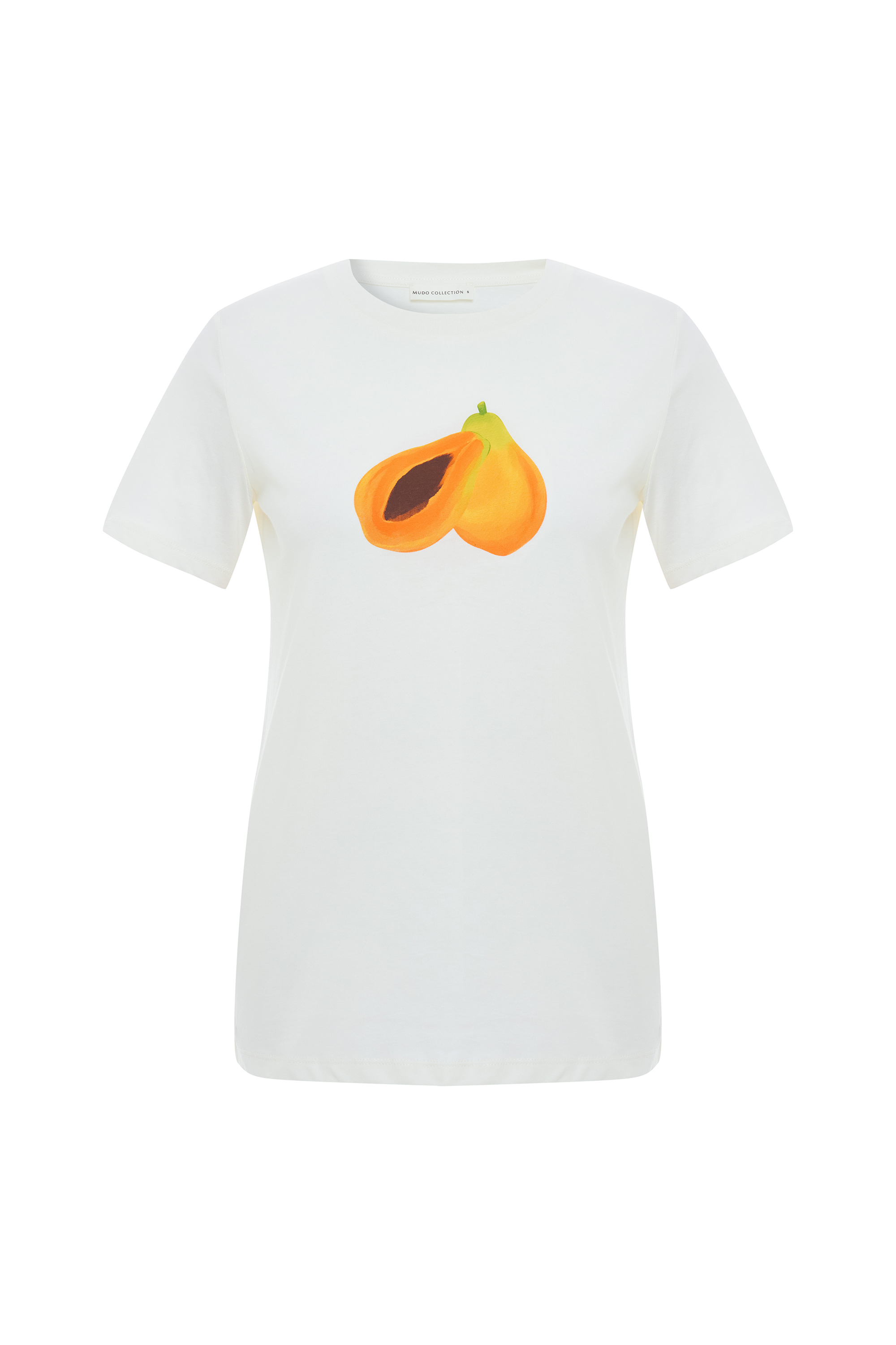 BASKILI BİSİKLET YAKA T-SHIRT