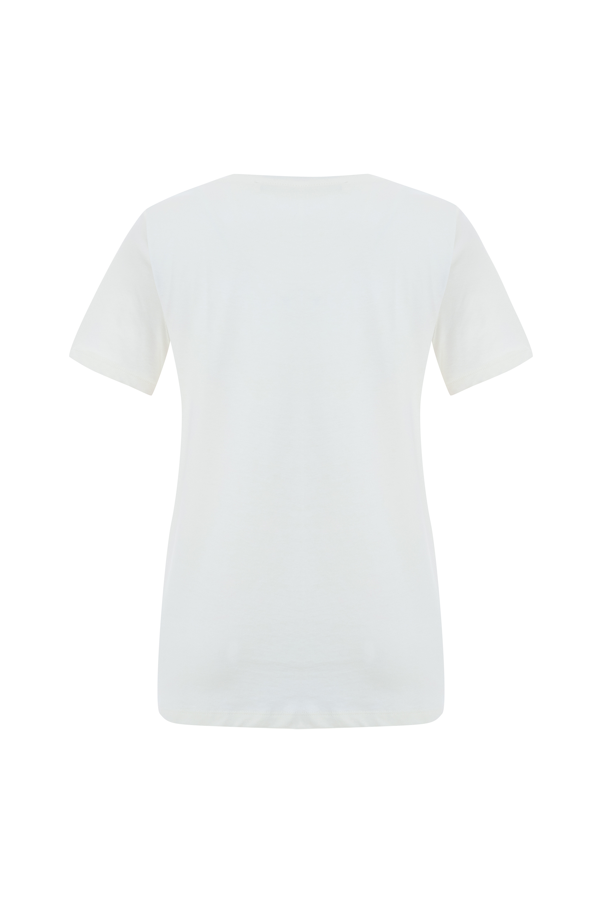 BASKILI BİSİKLET YAKA T-SHIRT