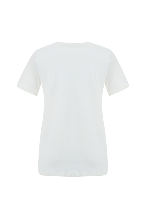  BASKILI BİSİKLET YAKA T-SHIRT