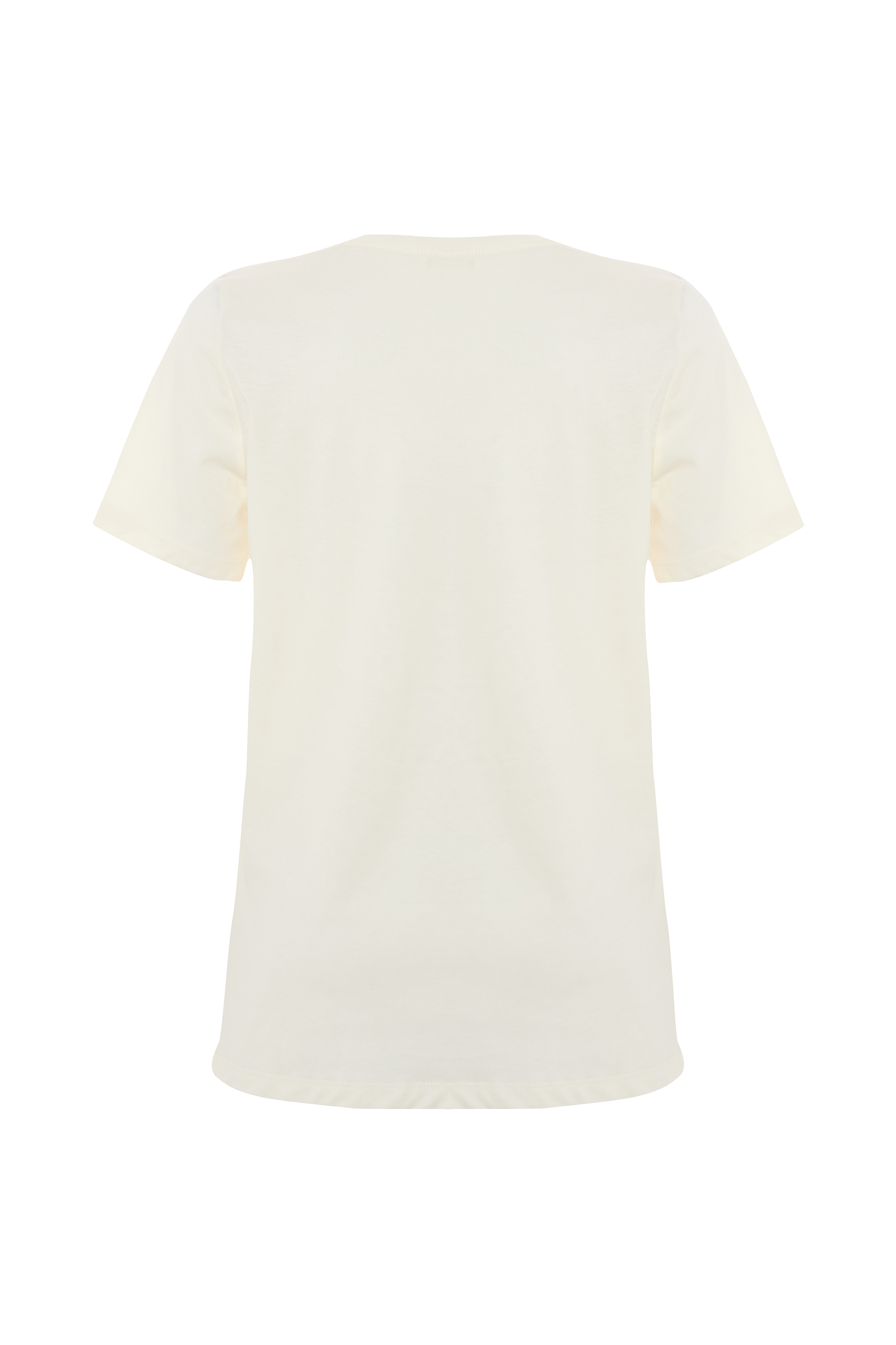 BASKILI BİSİKLET YAKA T-SHIRT