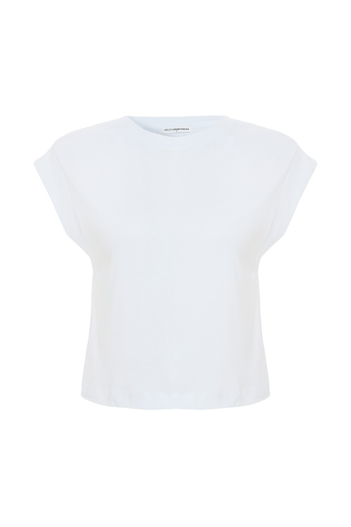  BİSİKLET YAKA DÜŞÜK KOL T-SHIRT