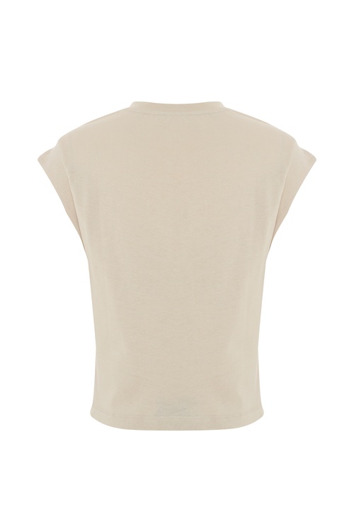  BİSİKLET YAKA DÜŞÜK KOL T-SHIRT