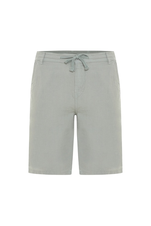  STRAIGHT FIT BAĞLAMALI KETEN ŞORT