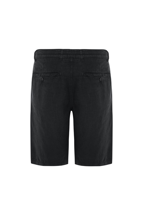  STRAIGHT FIT BAĞLAMALI KETEN ŞORT