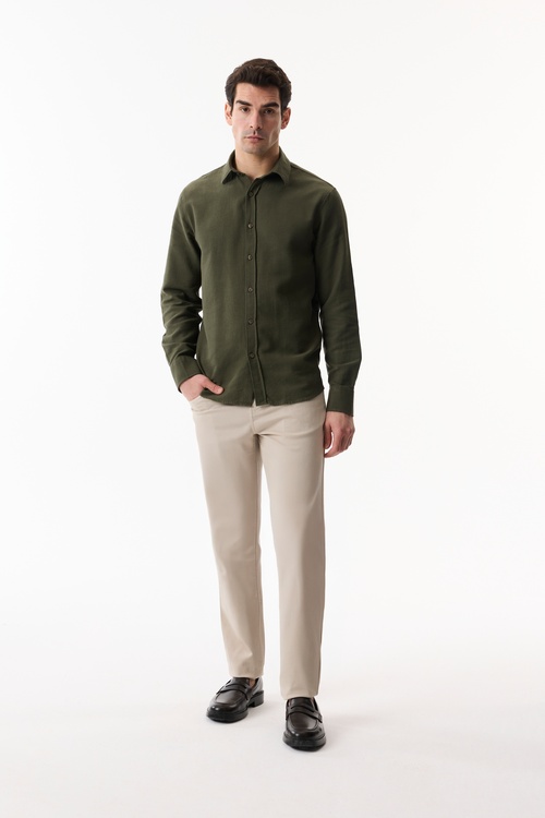  PAMUKLU REGULAR FIT UZUN KOLLU GÖMLEK