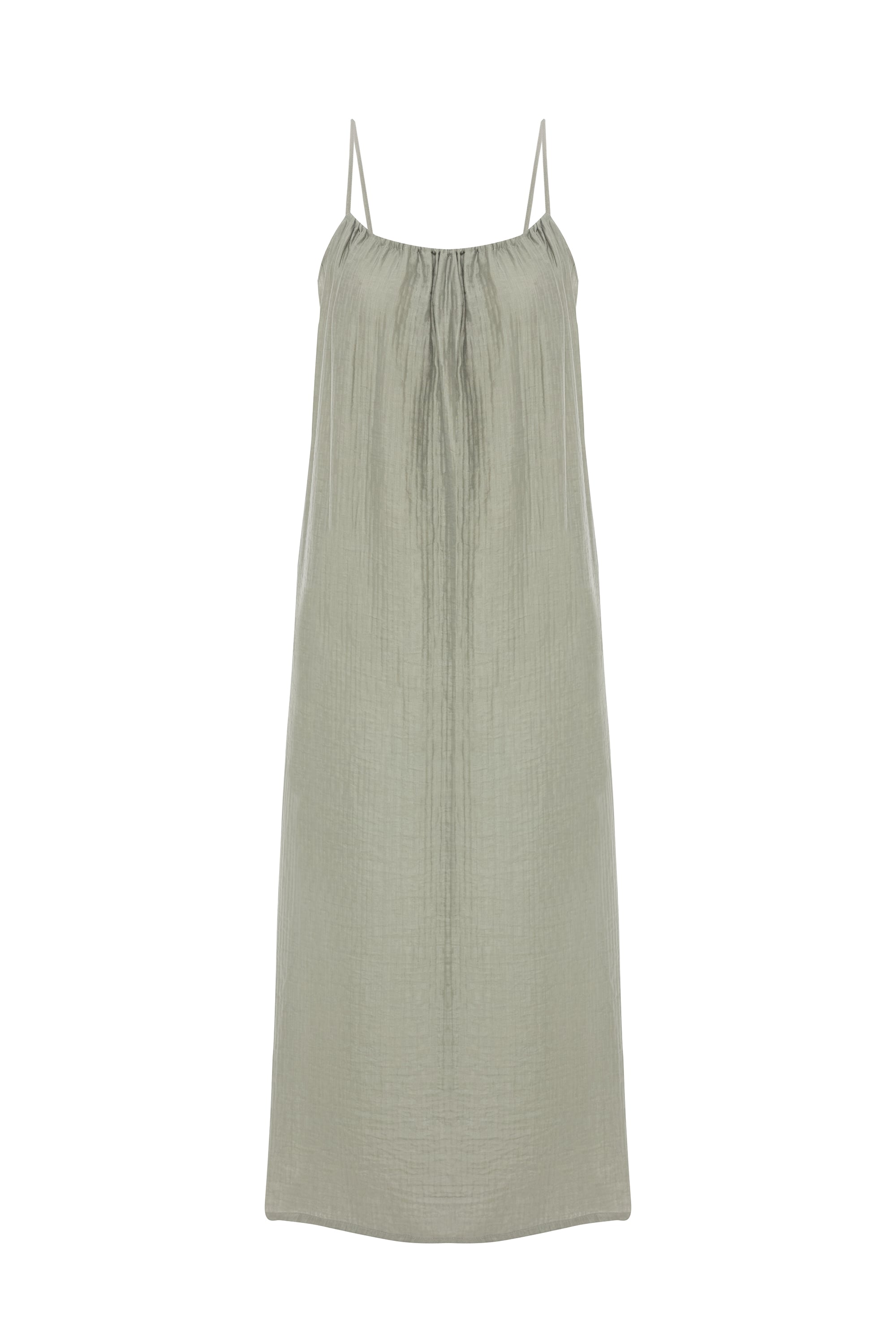 ASKILI KLOŞ MİDİ ELBİSE