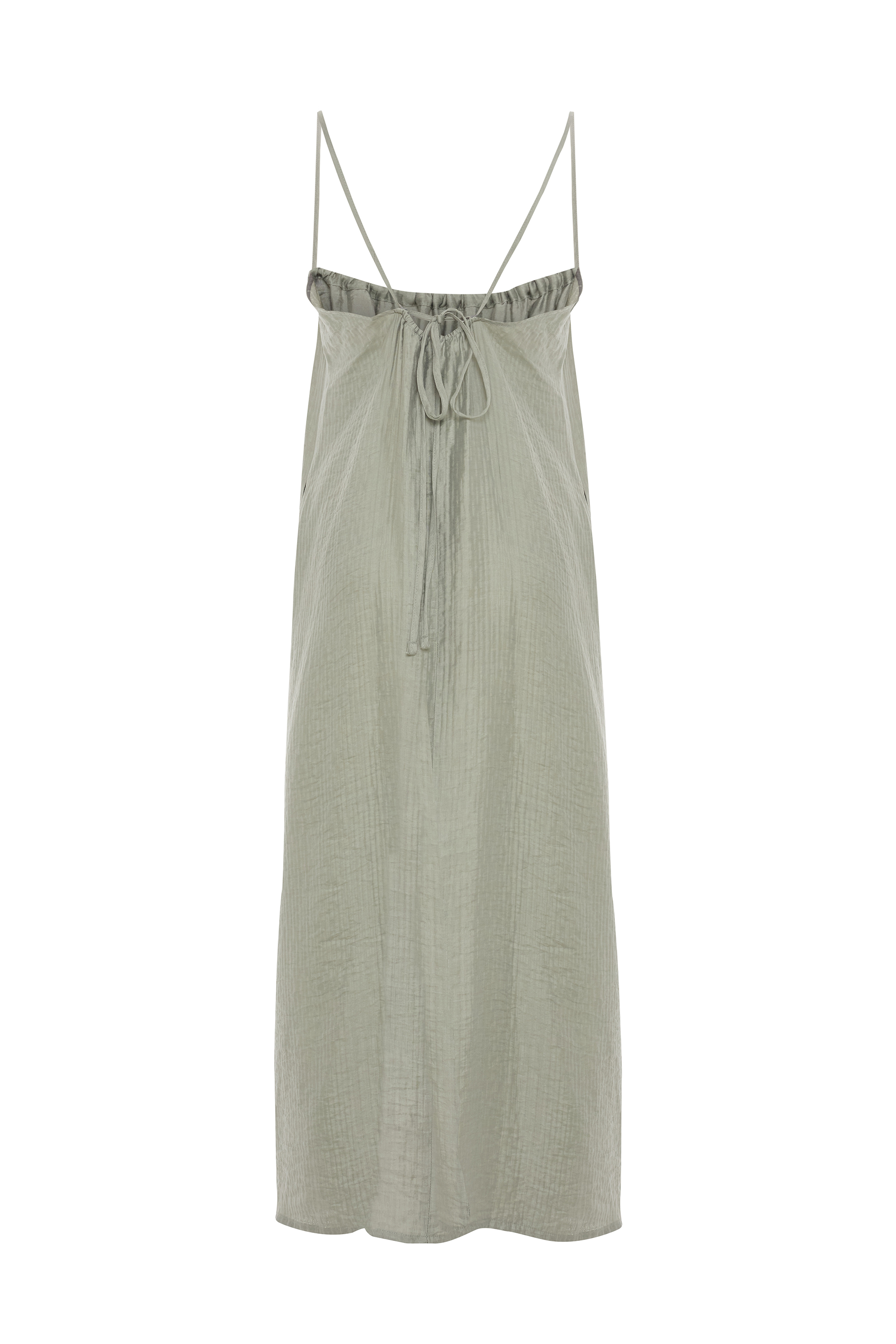 ASKILI KLOŞ MİDİ ELBİSE