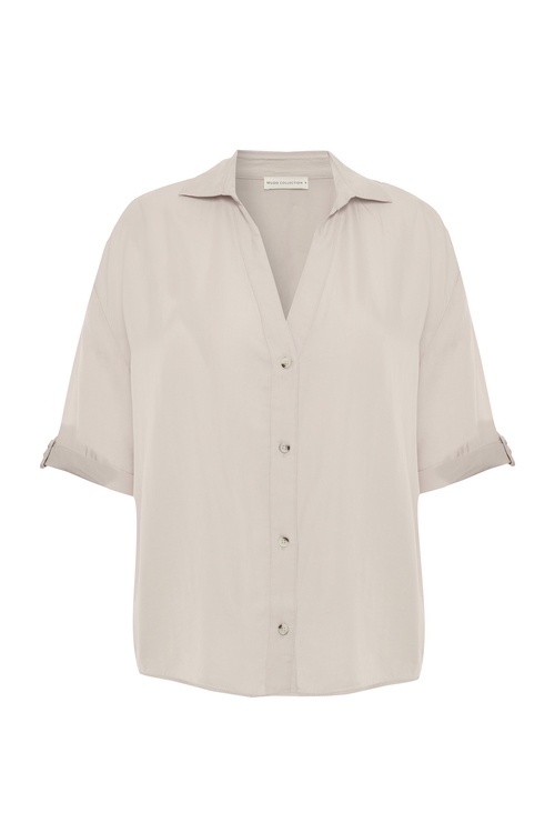  LİYOSEL KISA KOLLU GÖMLEK