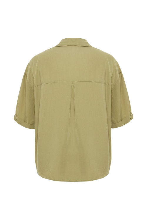  LİYOSEL KISA KOLLU GÖMLEK