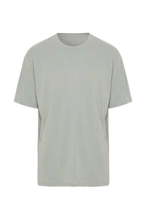  OVERSIZE MODAL BİSİKLET YAKA T-SHIRT