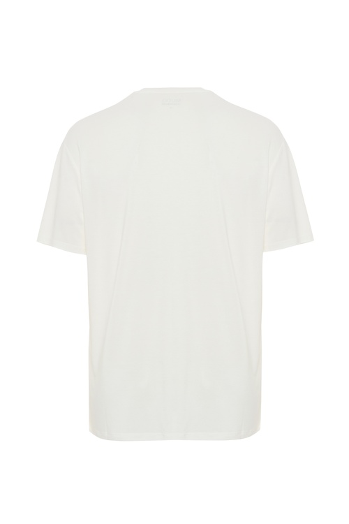  OVERSIZE MODAL BİSİKLET YAKA T-SHIRT