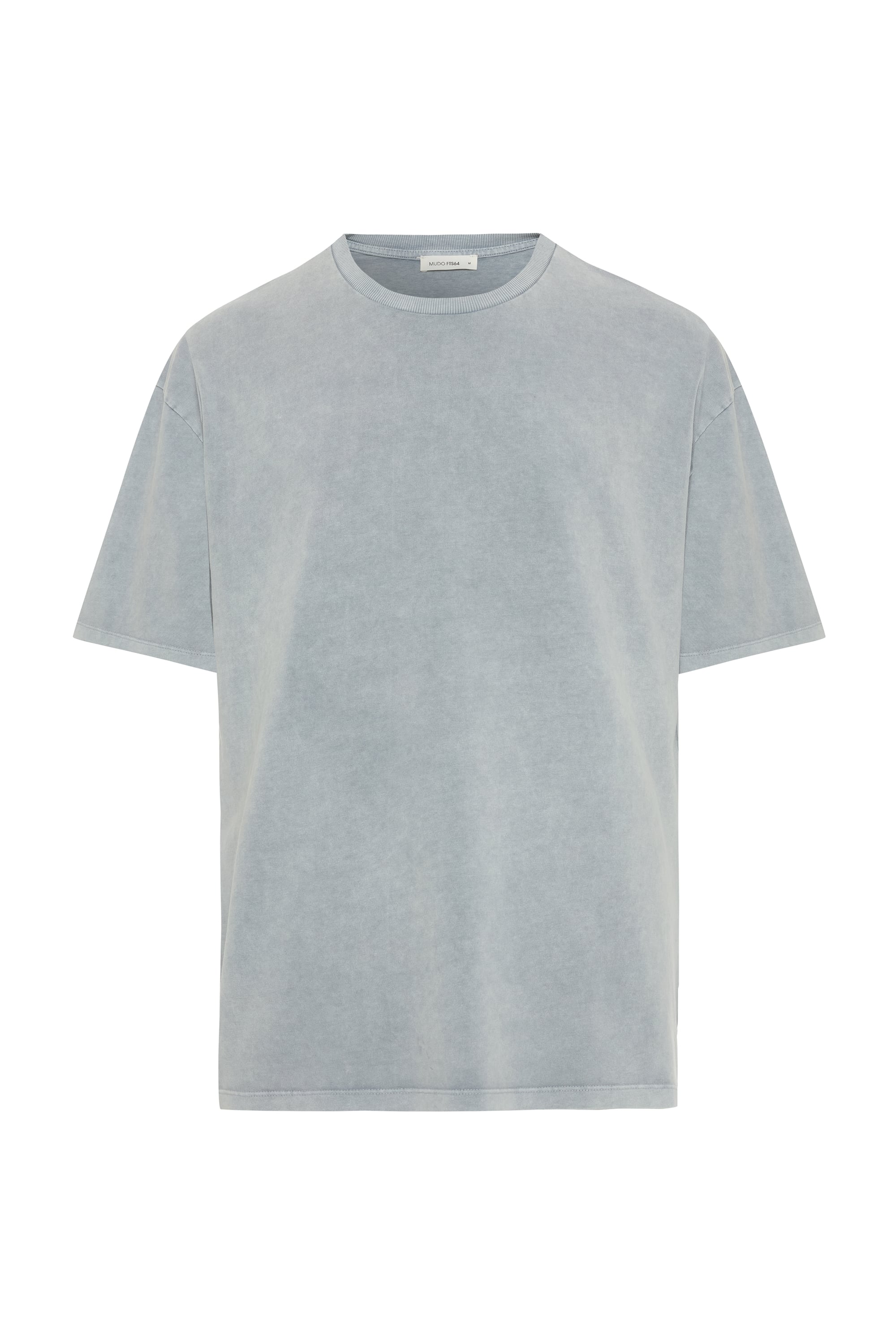 BİSİKLET YAKA KISA KOLLU OVERSIZE T-SHIRT