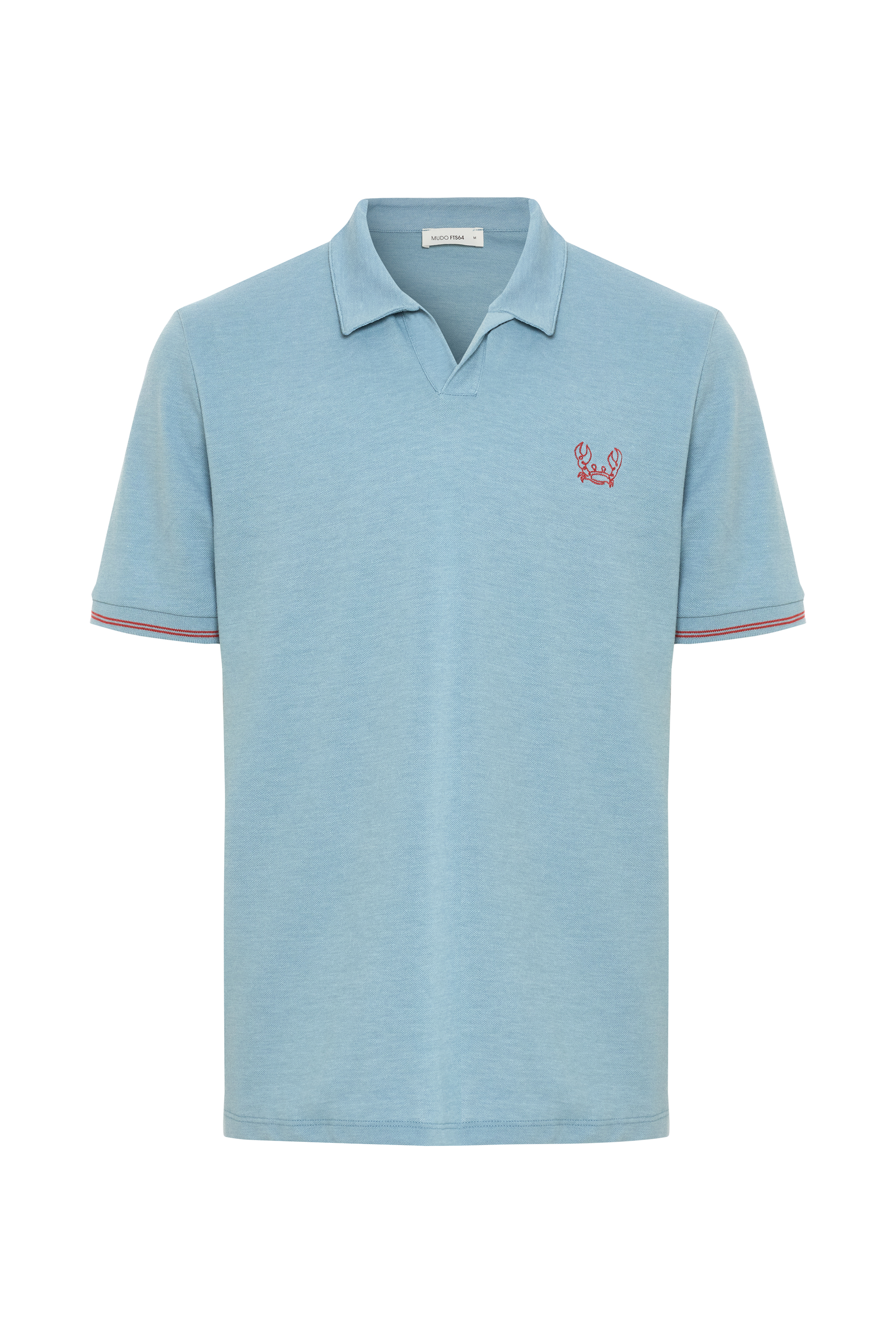 NAKIŞLI POLO YAKA T-SHIRT