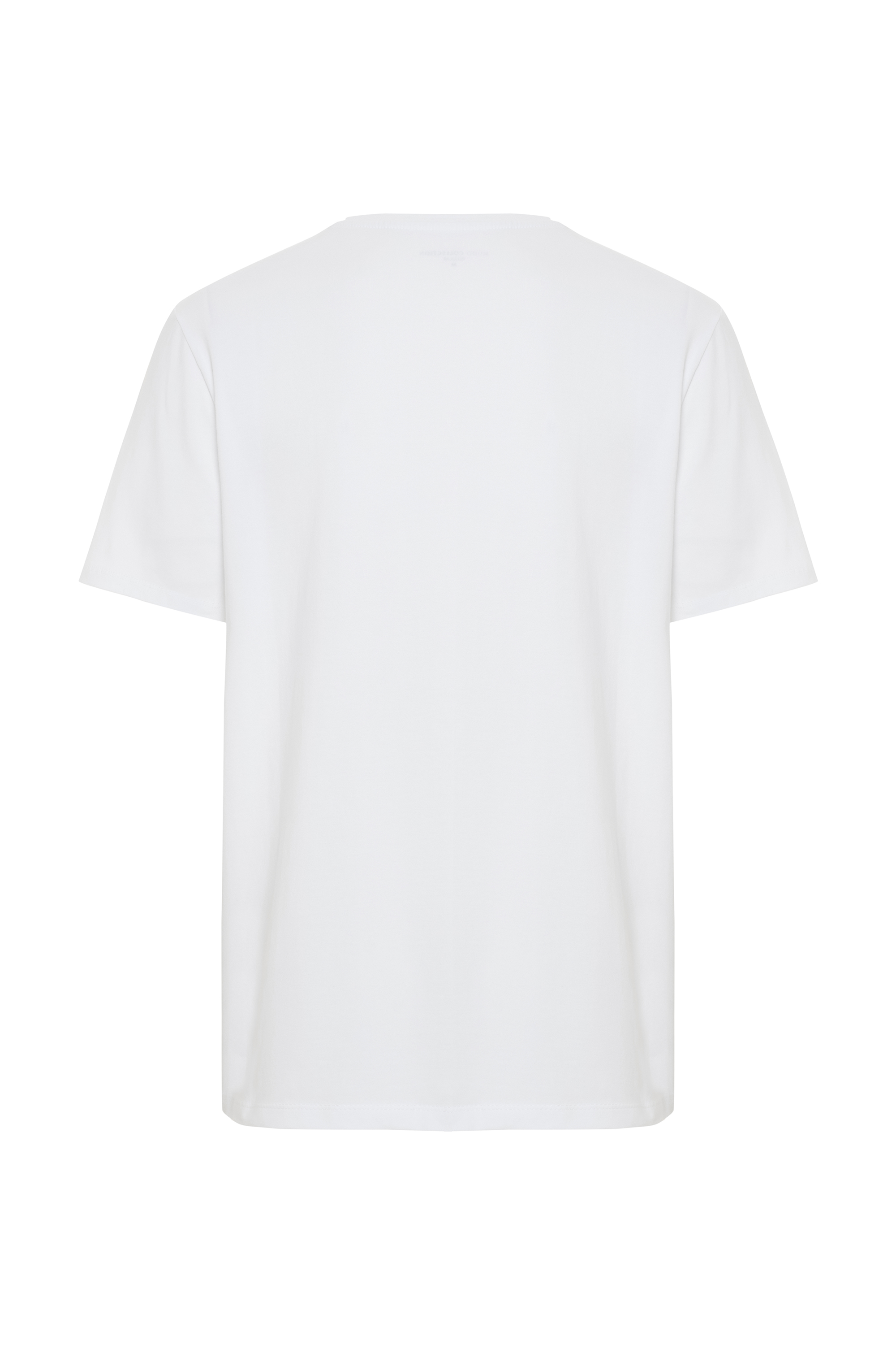 BASKILI BİSİKLET YAKA T-SHIRT