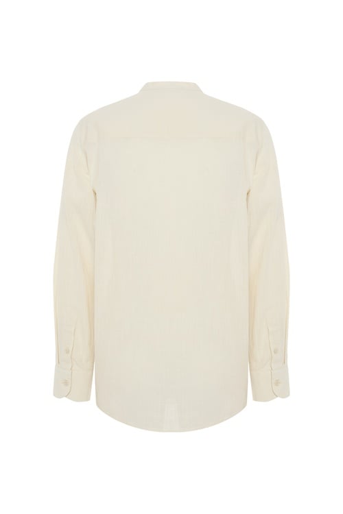  HAKİM YAKA CASUAL UZUN KOLLU GÖMLEK