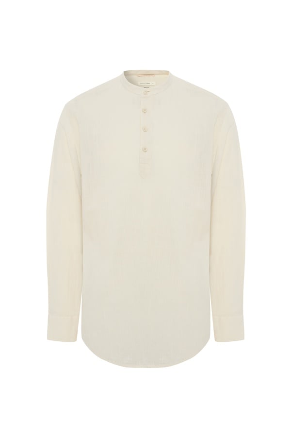 HAKİM YAKA CASUAL UZUN KOLLU GÖMLEK