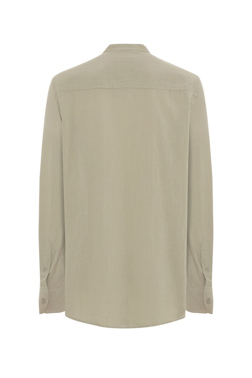  HAKİM YAKA CASUAL UZUN KOLLU GÖMLEK