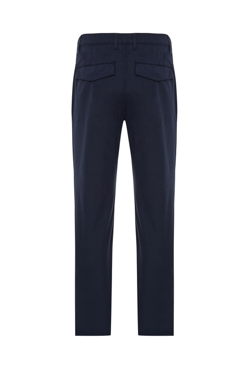  STRAIGHT FIT TEKSTÜRLÜ BELİ LASTİKLİ PANTOLON
