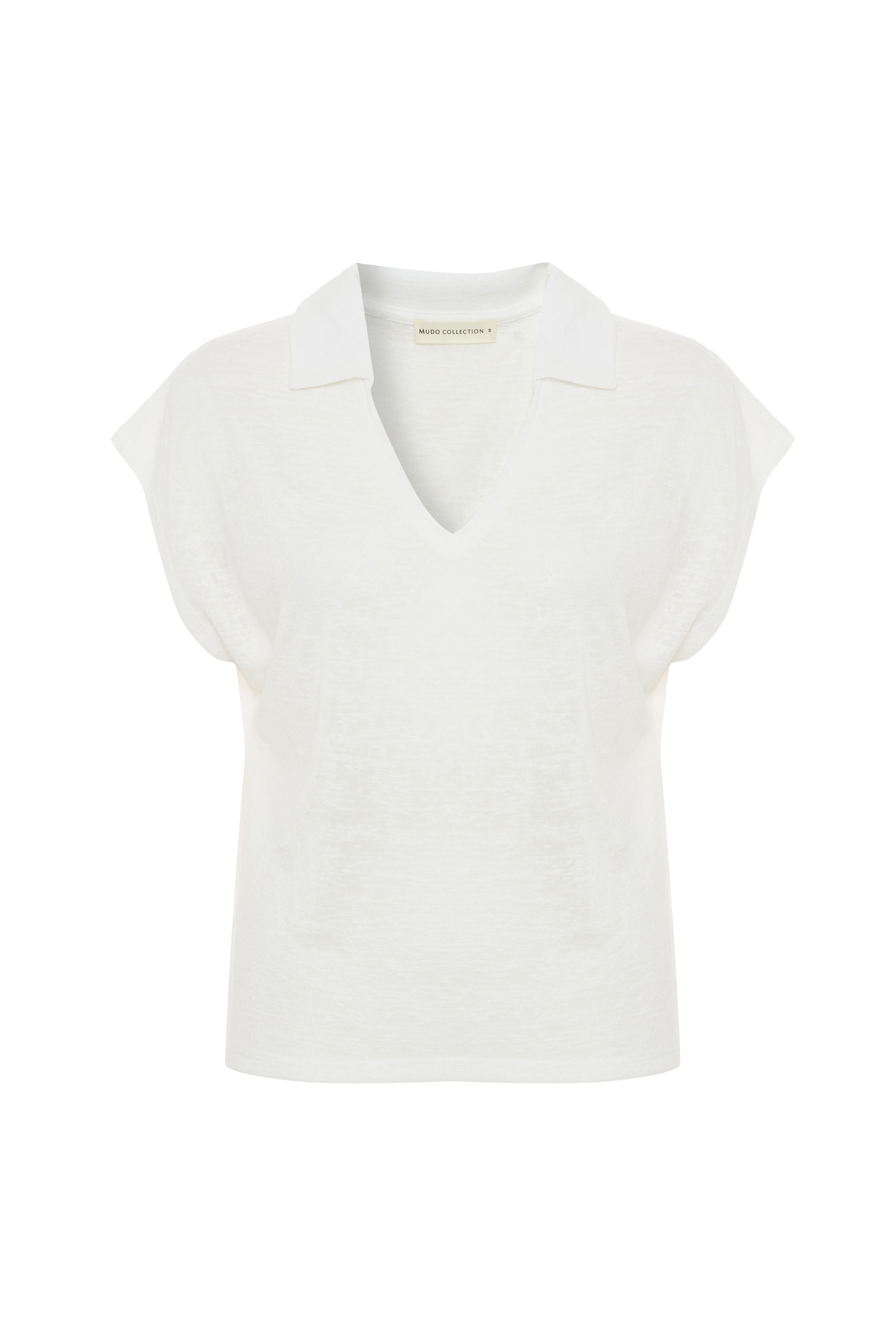 V YAKA DÜŞÜK KOL BLUZ