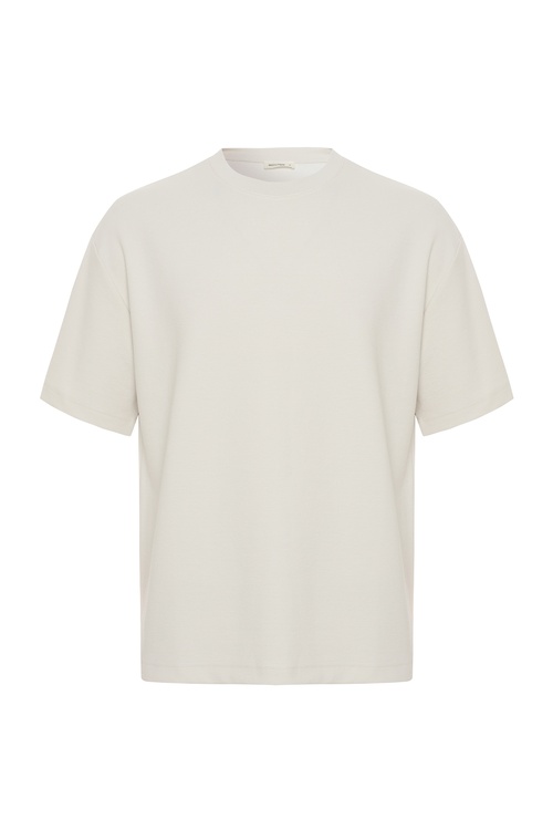  OVERSIZE BİSİKLET YAKA T-SHIRT