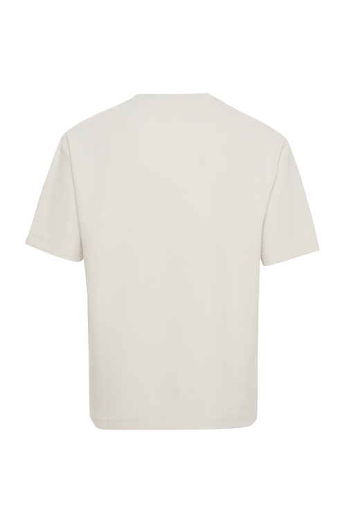  OVERSIZE BİSİKLET YAKA T-SHIRT