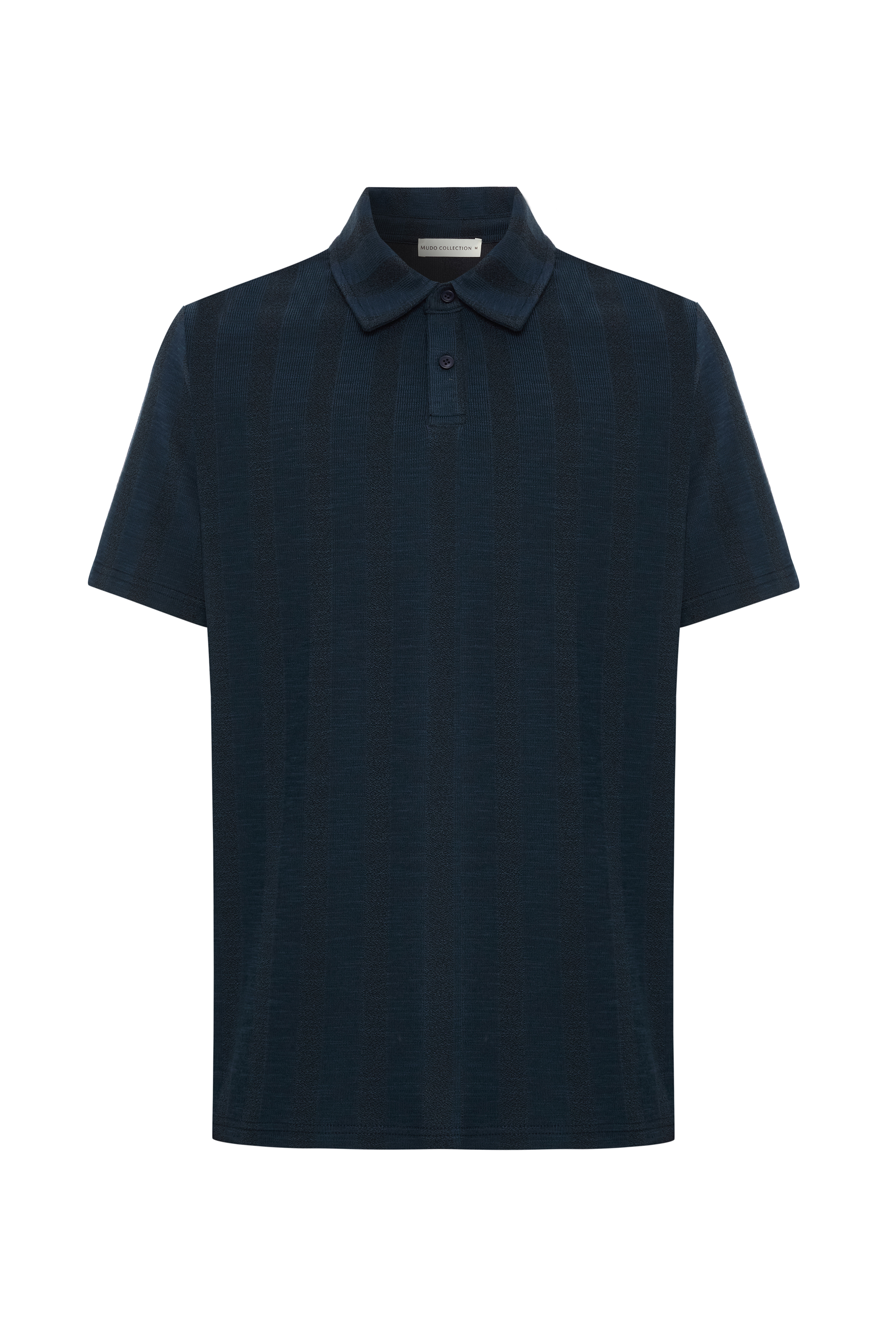 TEKSTÜRLÜ KISA KOLLU POLO YAKA T-SHIRT