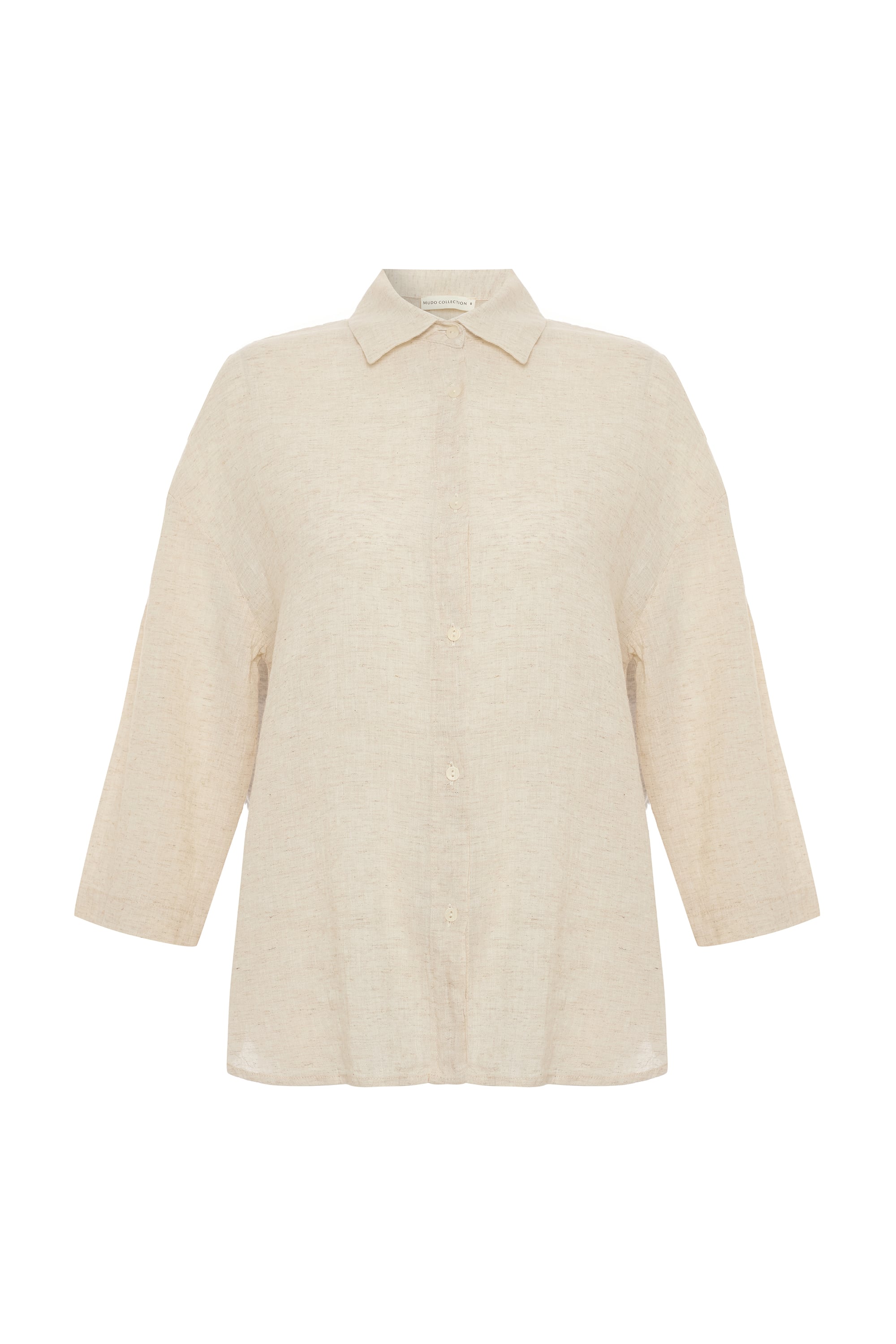 UZUN KOLLU KETEN GÖMLEK