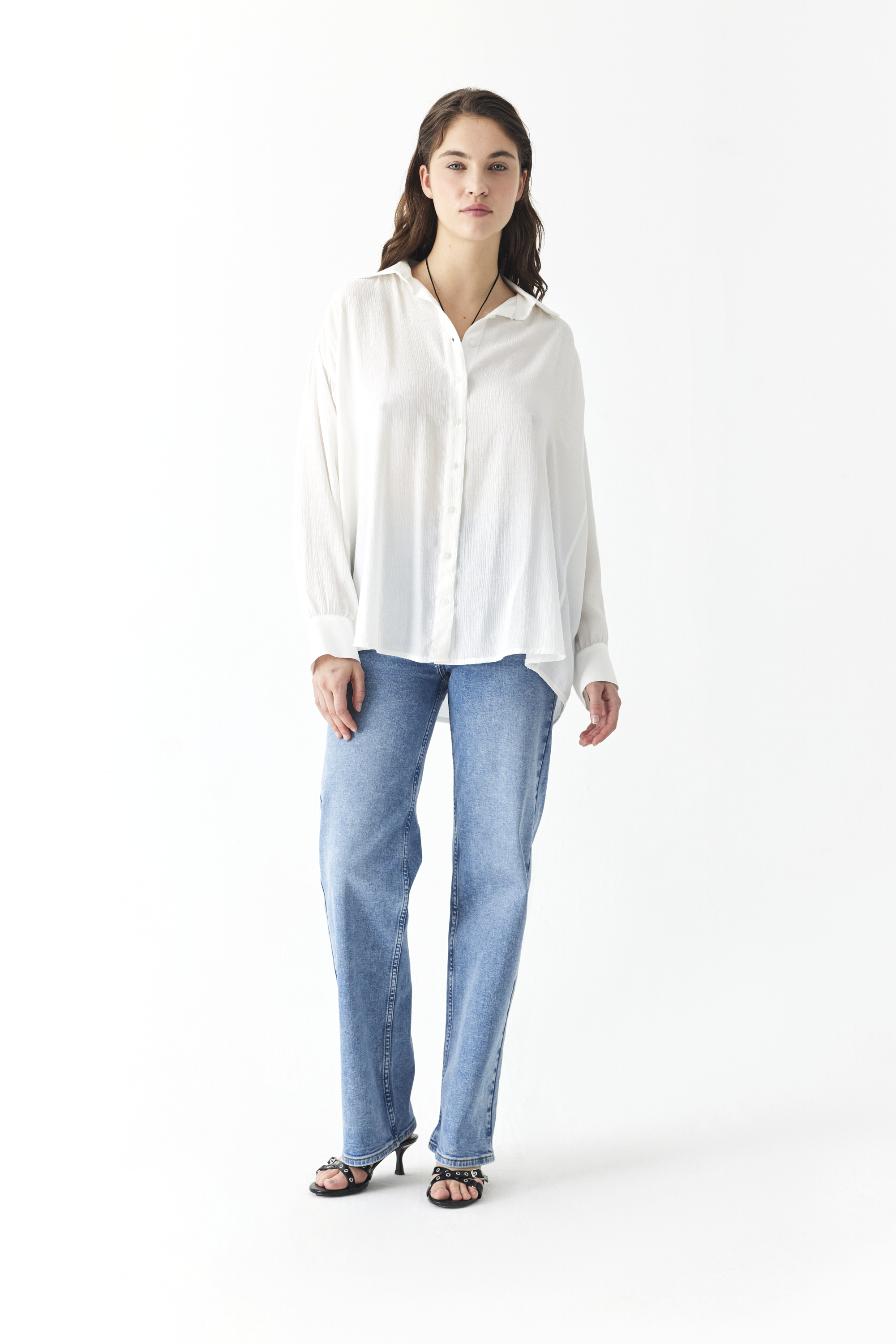 OVERSIZE DOKULU CASUAL GÖMLEK