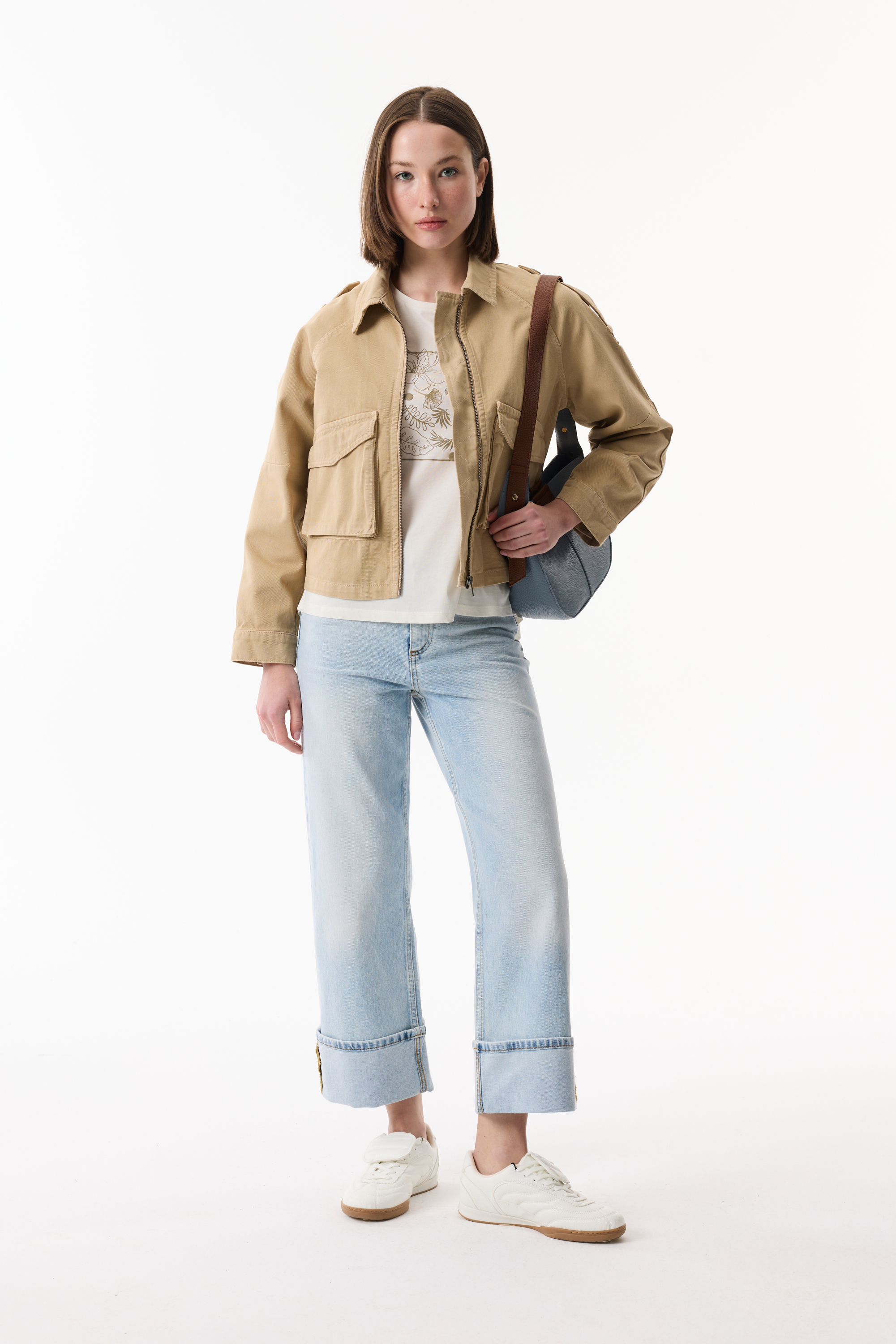 ÇOK CEPLİ FERMUARLI TRUCKER CEKET