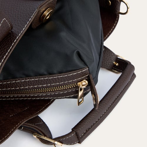 DİKİŞ DETAYLI ASKILI EL ÇANTASI