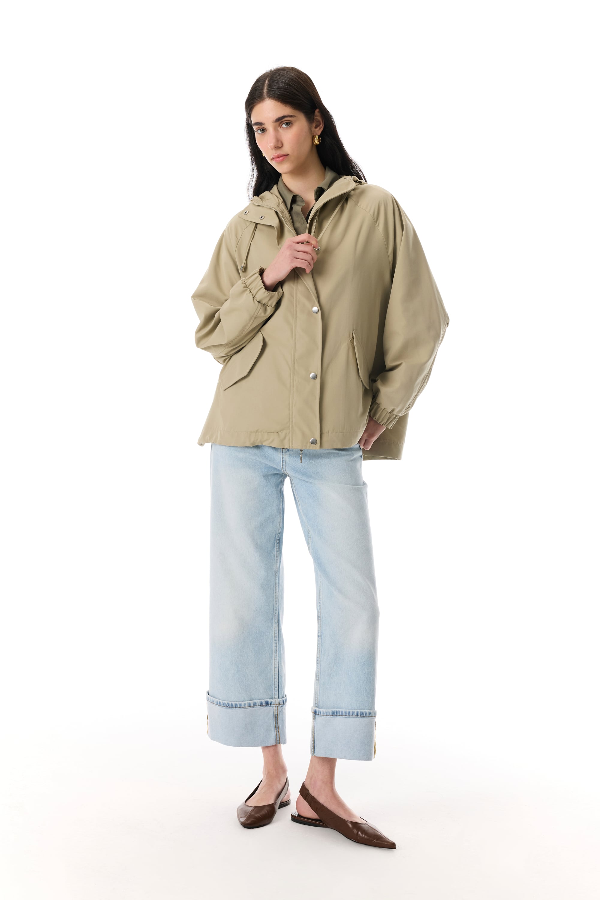 KAPÜŞONLU KISA PARKA