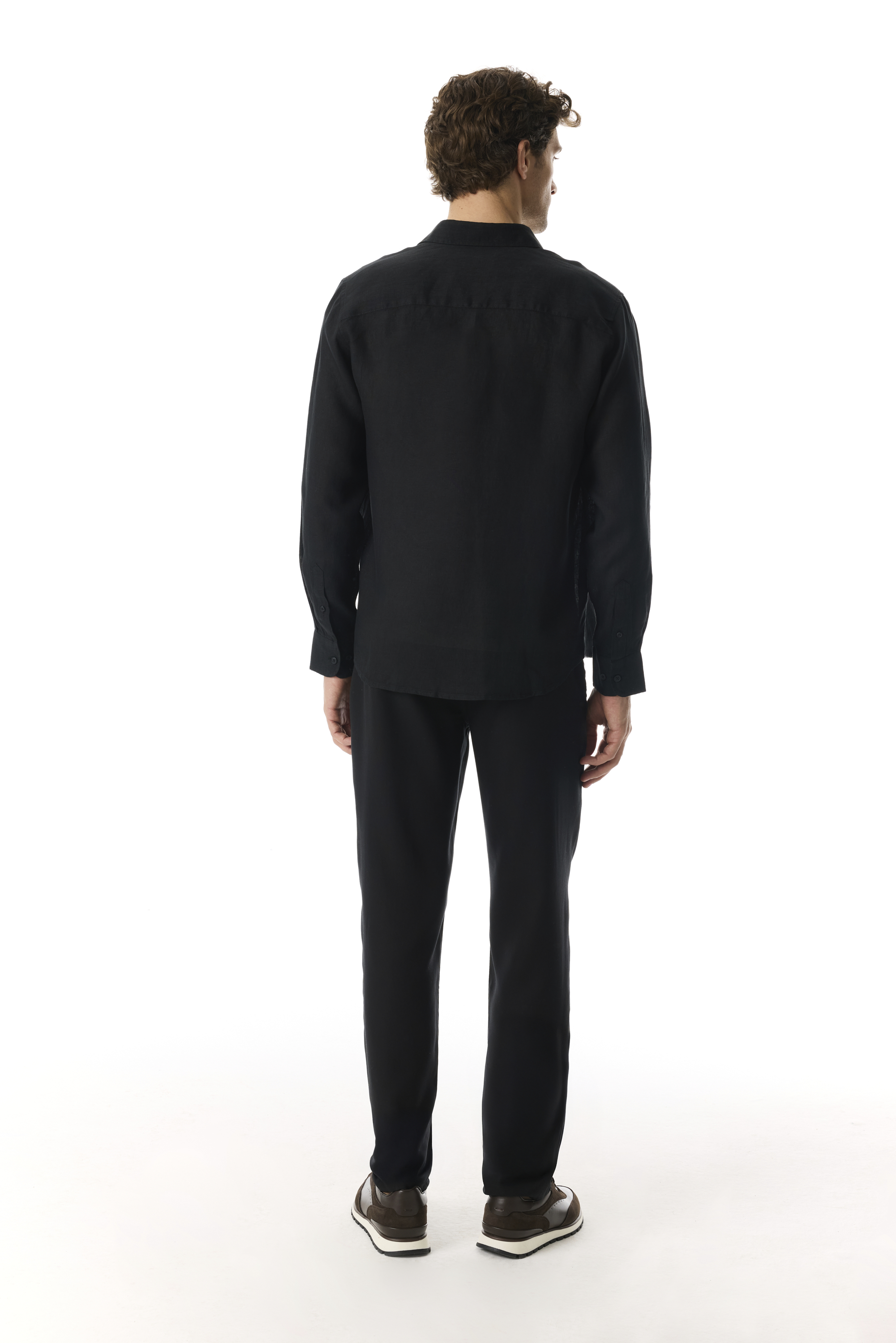 REGULAR FIT TEK CEPLİ UZUN KOLLU GÖMLEK