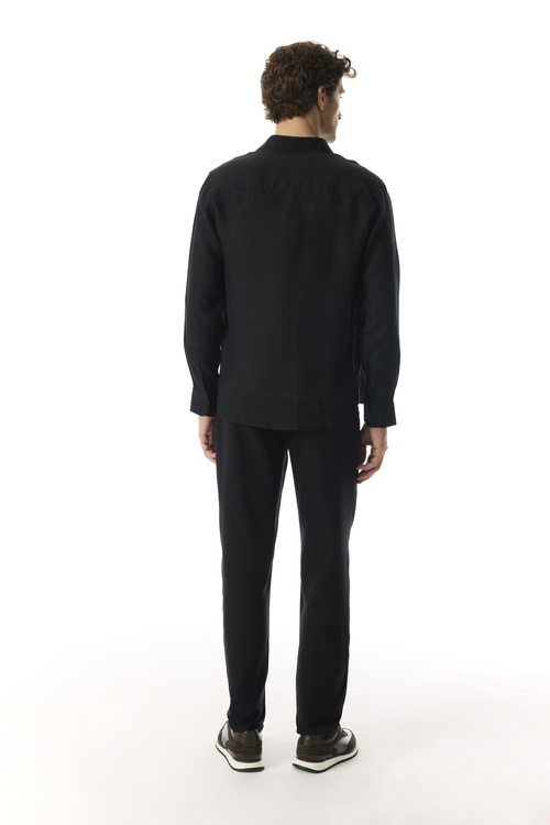  REGULAR FIT TEK CEPLİ UZUN KOLLU GÖMLEK