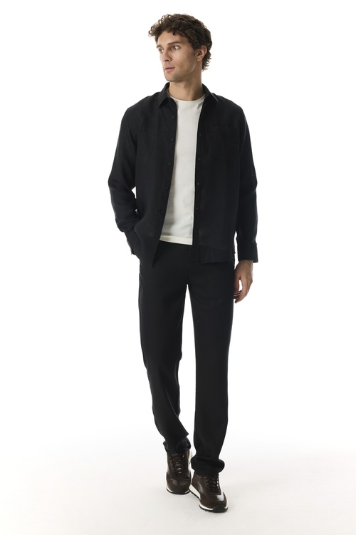  REGULAR FIT TEK CEPLİ UZUN KOLLU GÖMLEK