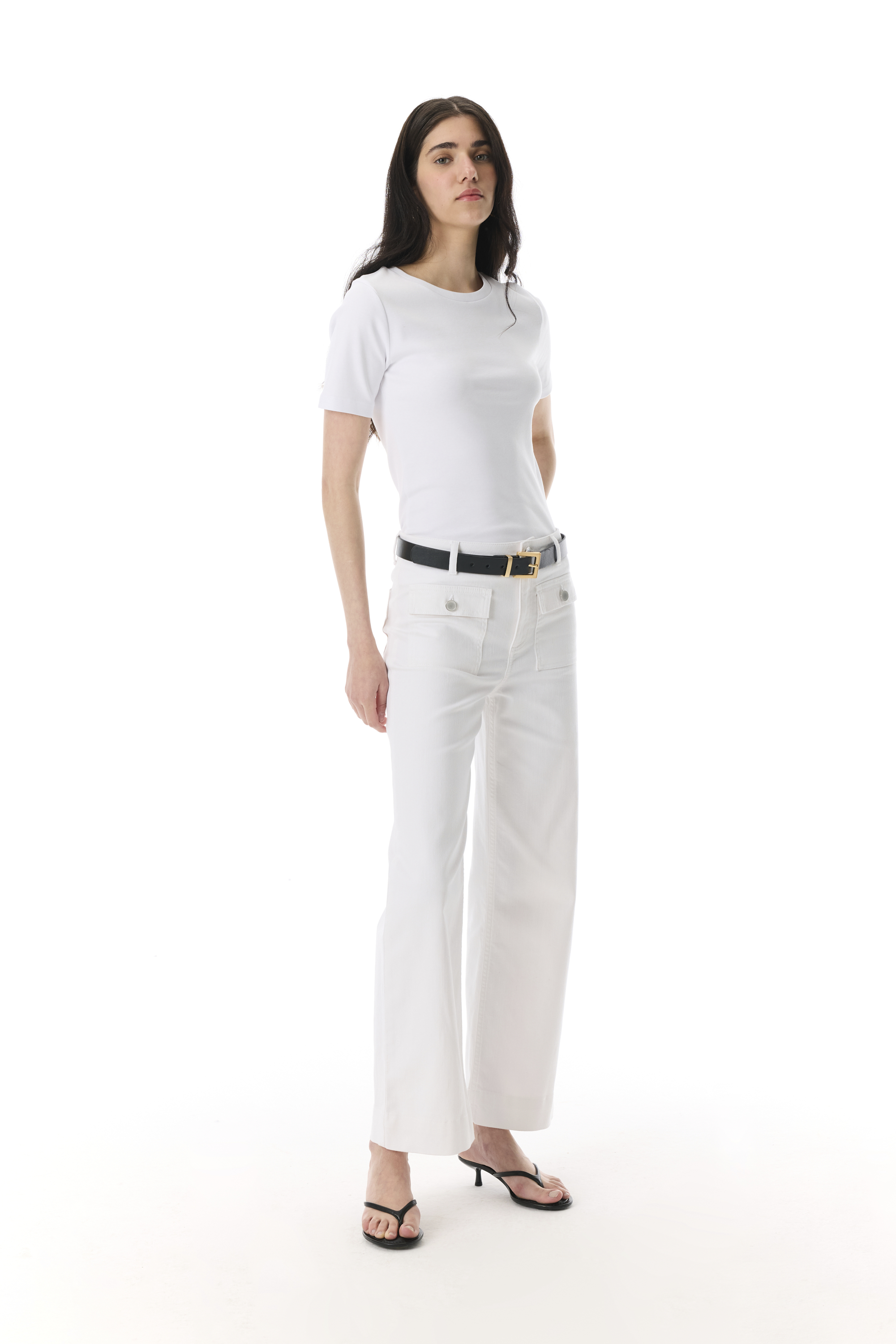 FITTED BİSİKLET YAKA KISA KOLLU T-SHIRT