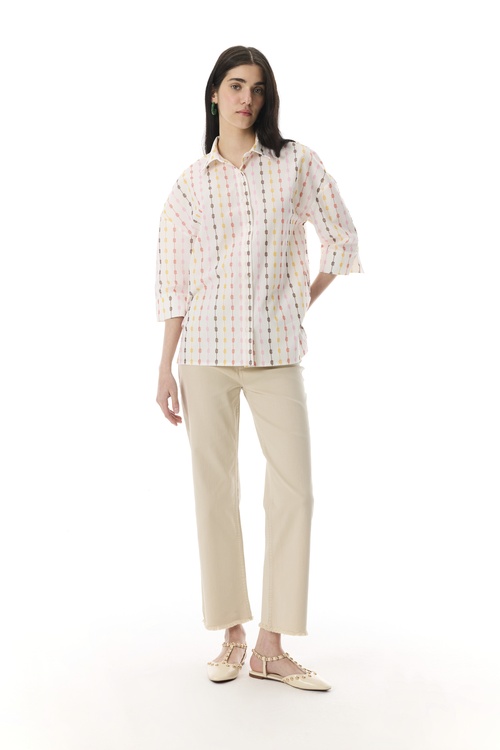  CROPPED FLARE FIT PANTOLON