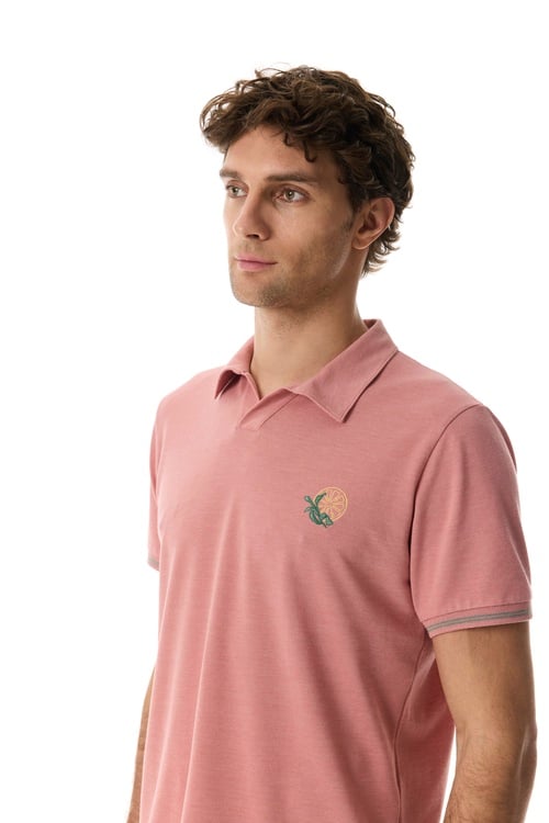  NAKIŞLI POLO YAKA T-SHIRT