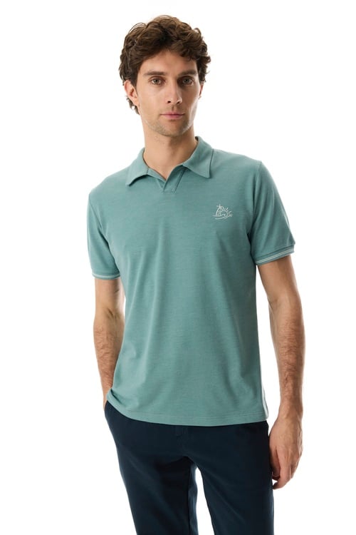  NAKIŞLI POLO YAKA T-SHIRT
