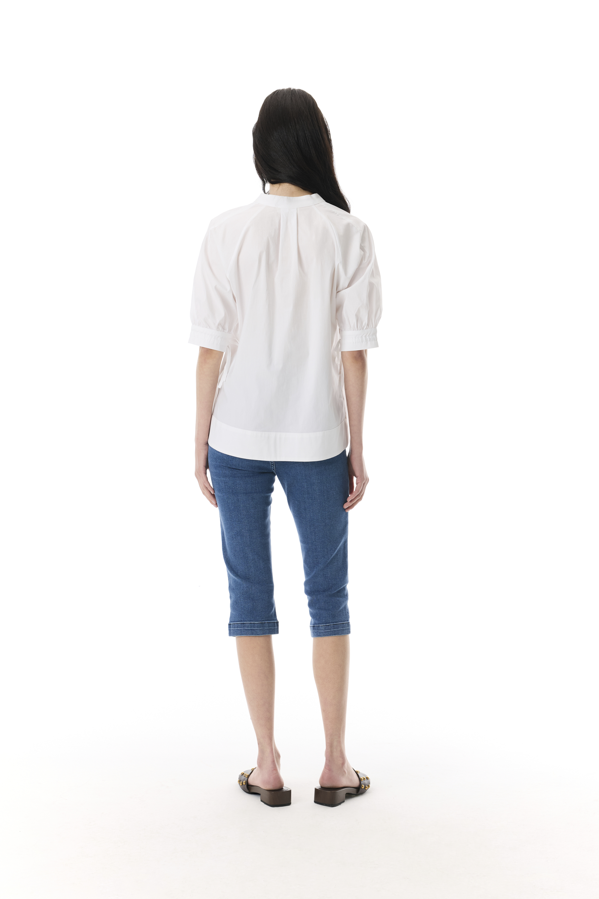 BAĞLAMALI 3/4 KOL V YAKA BLUZ