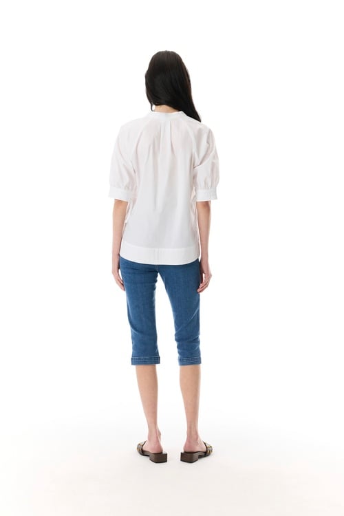  BAĞLAMALI 3/4 KOL V YAKA BLUZ