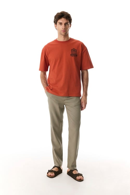  STRAIGHT FIT BELİ BAĞLAMALI PANTOLON