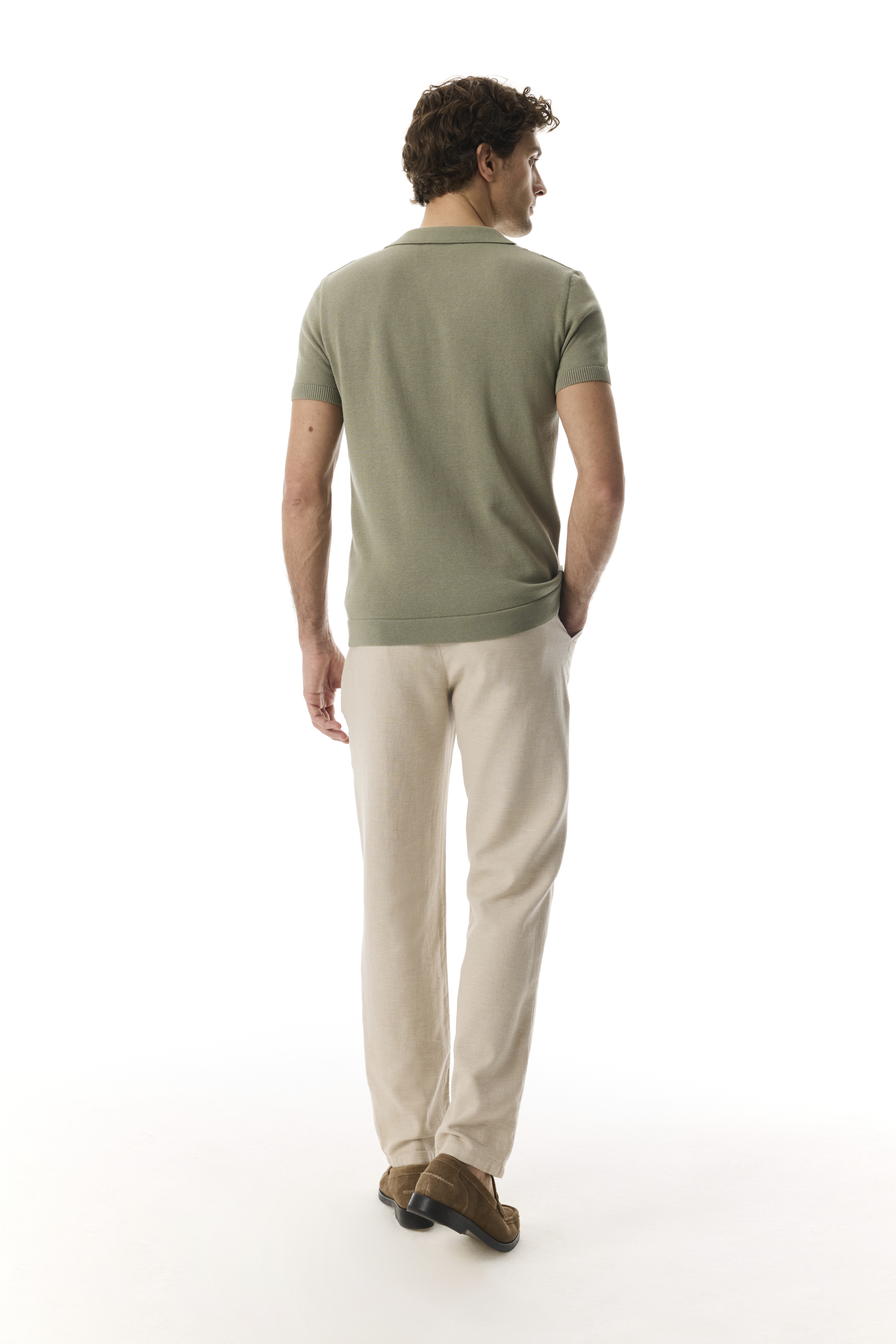 SLIM STRAIGHT FIT BELİ BAĞLAMALI PANTOLON