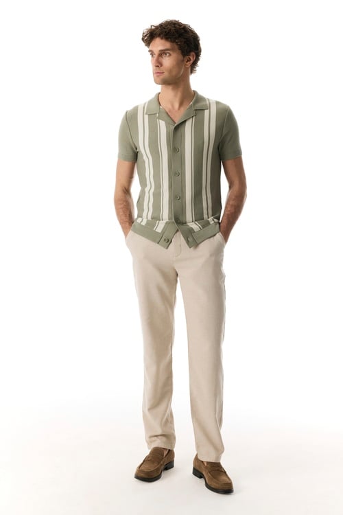  SLIM STRAIGHT FIT BELİ BAĞLAMALI PANTOLON