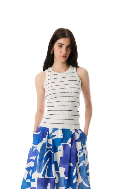  FİTİLLİ FITTED KOLSUZ TRİKO KAZAK