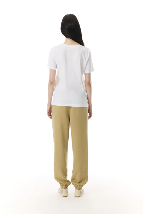  BASKILI BİSİKLET YAKA T-SHIRT