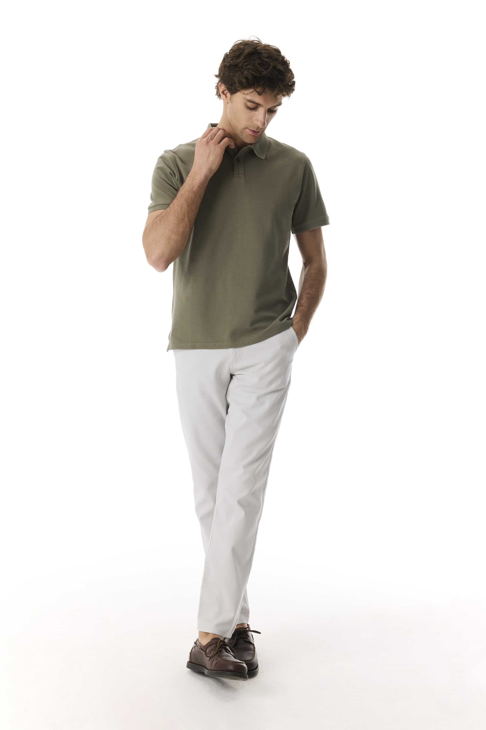 POLO YAKA KISA KOLLU T-SHIRT