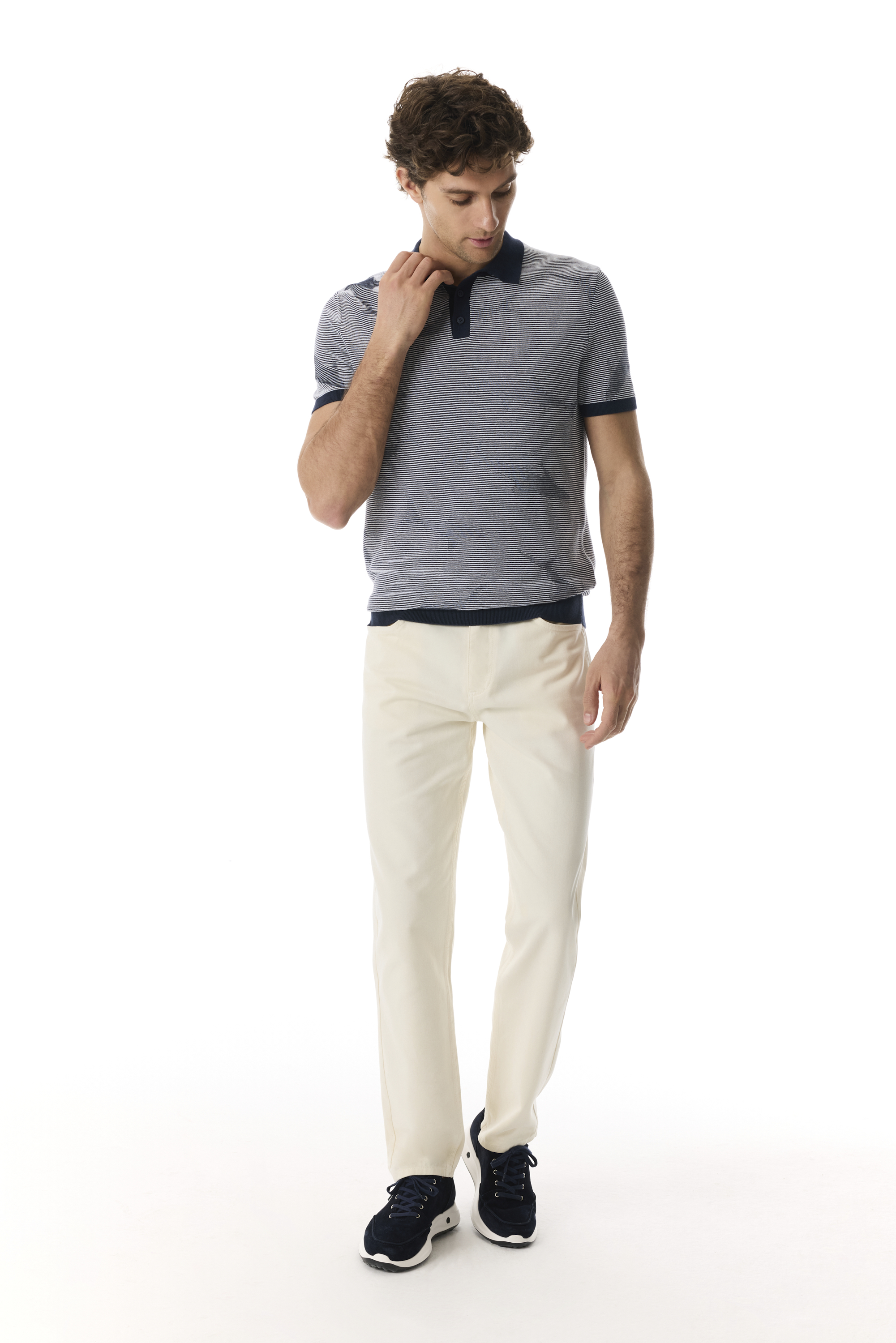 JAKARLI POLO YAKA KISA KOLLU TRİKO KAZAK