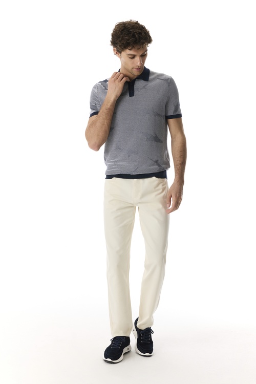  JAKARLI POLO YAKA KISA KOLLU TRİKO KAZAK